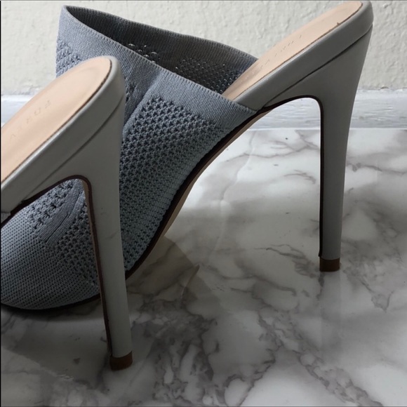 Baby blue / light gray mules - Picture 3 of 6